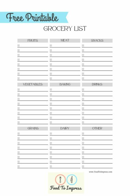 Monthly Meal Plan Printable Free PDF - Food To Impress