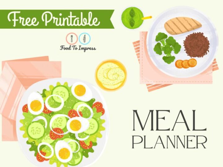 Monthly Meal Plan Printable Free PDF