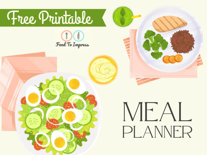 Monthly Meal Plan Printable Free PDF - Food To Impress