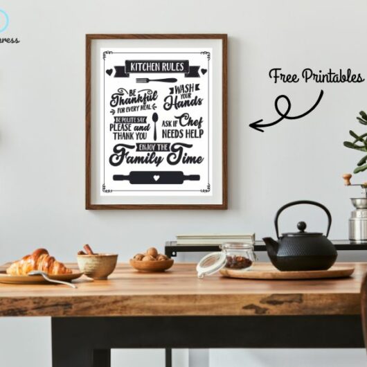 Printable Kitchen Wall Art - Food To Impress
