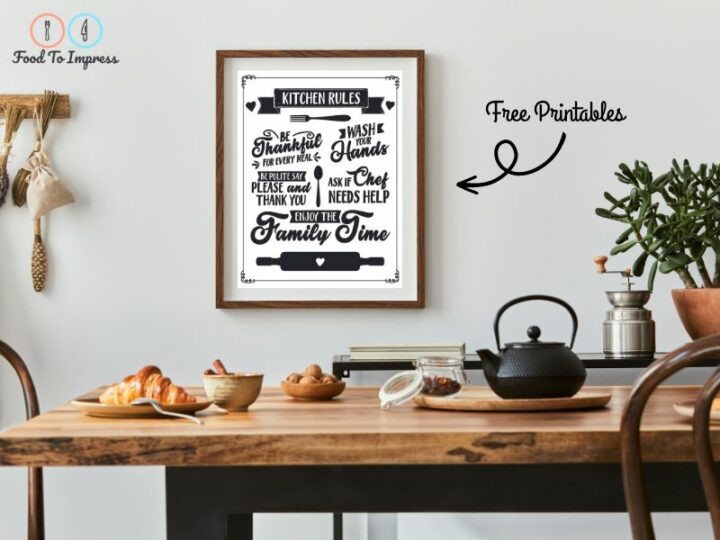 Printable Kitchen Rules – Free