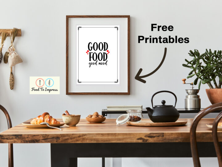 Good Food Good Mood Sign – Free Printable