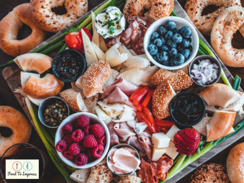 Bagel Charcuterie Board Ideas Breakfast or Brunch Food To Impress